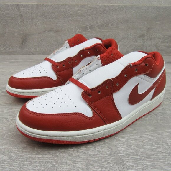 Air Jordan 1 Low SE Sneakers Mens Size 11 White Sail Lobster Red NEW - Picture 4 of 14